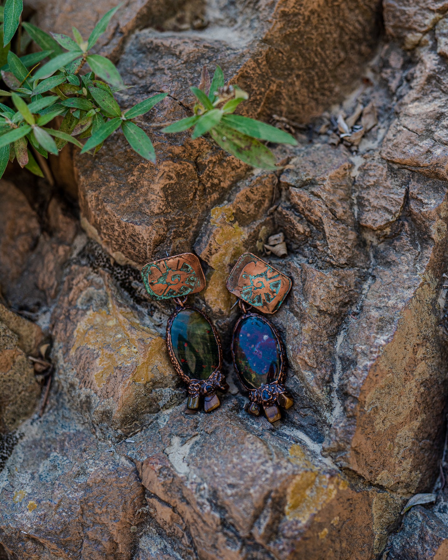 Pendientes de poder Hunab Ku Ometeotl | Araña de agua | De regreso a los antepasados
